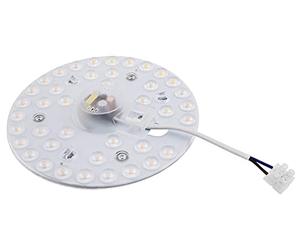 McShine - Kit di conversione modulo LED per plafoniere e applique | Supporto magnetico, Ø 16,5 cm, 20 W, 1.800 lm, bianco caldo, 3000 K, dimmerabile