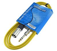 Mcsproaudio 1/10,2 cm TRS a XLR maschio Pro audio cavo patch schermato equilibrato e 6 ft long Yellow
