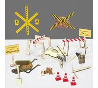 MCSQK Accessori per Porta Gnomo, Set per Porta del Gnomo per Casa delle Bambole Mini Cantiere di gnomi Casetta Elfo di Natale Decorazioni per Elfi di Natale Accessori per Casa delle Bambole