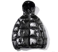 MCSZG Nuovo 2019 Piumino da Donna Invernale Argento Lucido/Nero/Oro/Blu Plus Size con Cappuccio Parka Outwear Piumini Imbottiti Donna 4XL 5XL