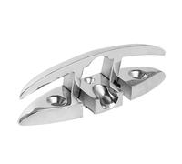MCtezoQGx Bitta Pieghevole per Ponte della Barca Portatile da 5 Pollici Rimovibile preforata a Specchio lucidata Lucida tacchette per Canoa compatibili con(Silver)