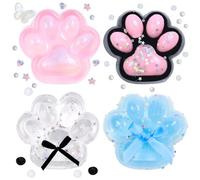 MCTNCT 4 Pezzi Giocattoli da Spremere Zampe di Gatto, Taba Squishy, Fufu Squishy, Squishy Zampa di Gatto, Squishy Paw, Giocattoli Antistress per Bambini e Adulti