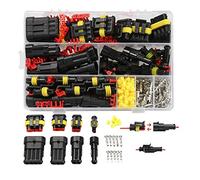 MCUILEE 352 connettori elettrici impermeabili per auto, 1 2 3 4 pin, kit di connettori per cavi elettrici assortiti per moto, scooter, camion, barca