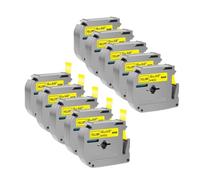MCUXMVUMI 5/10pcs MK231 Nastro etichetta compatibile MK-231 M-K231 MK-131 MK-631 per l'uso con etichetta PT-70 PT-80 PT-65 PT-90(Black on Yellow)