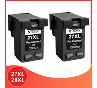 MCUXMVUMI Cartuccia di inchiostro da 28xl compatibile da 27xl per 27 28 per l'uso con Deskjet 3320 3325 3420 3535 3550 3650 3744(2Pk Black)