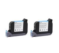 MCUXMVUMI Cartuccia d'inchiostro per codificatore batch ad asciugatura rapida 2588 JS12 da 12,7 mm compatibile con stampanti a getto d'inchiostro portatili da 12,7 mm(JS12-Black-2pcs)