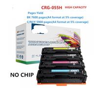MCUXMVUMI CRG-055H 055 Toner Cartuccia compatibile per I-Sensys LBP663CDW LBP664CX MF742CDW che produce 7. 6K a 5. Pagine 9k in colori(CRG055H NO CHIP)
