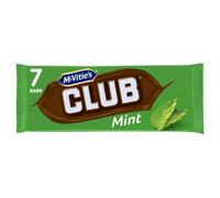 McVitie's Club Mint Biscuit Bar Multipack 7 x 23g, 161g