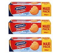 McVitie's Digestive Light Biscuits 500g Maxi Pack (Confezione da 3) - Alta fibra