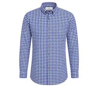 McWilliams Oktoberfest - Camicia bavarese da uomo, autentica Lederhosen tedesca, camicia bavarese per outfit in pelle - Camicia a scacchi