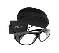 MCWlaser Occhiali di protezione laser CO2, 10600 nm, 9000-11000 nm, OD5+, tipo di assorbimento, CO2, per incisione laser CO2, strumento di trattamento di bellezza