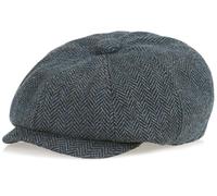 MCWTH Cappellini vintage per bambini piccoli, cappelli piatti in tweed per paggettone per bambini 2-8 anni, blu navy, 3 Months-1 Year