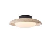 MCWYH Plafoniera in Pietra Naturale Casale in Travertino Giallo Portico Luce per Montaggio a Soffitto Plafoniere Wabi Sabi Art Plafoniera Nordic Vintage Lampada da Soffitto per Camera da Letto Bagno C