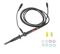 MCX - Sonda per oscilloscopio, larghezza di banda 60 MHz, 1 attenuazione, punta flessibile con clip e kit di accessori per DSO portatili e mini oscilloscopi