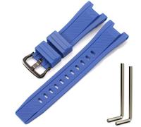 MCXGL Cinturino di ricambio compatibile con Gshock in resina per Casio GST-210 GST-W110 GST-W100 GST-S110 GST-S100 GST-B100 GST-S300, Fibbia blu nera, 26mm, moderno