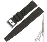 MCXGL Cinturino di ricambio in silicone tropicale, 18 mm, 20 mm, 22 mm, resistente all'abrasione, per uomo, donna, sportivo, impermeabile, in silicone tropicale, misura unica, Silicone, Non pietra