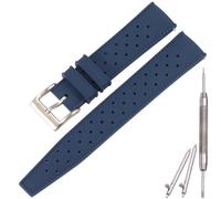 MCXGL Cinturino di ricambio in silicone tropicale, 18 mm, 20 mm, 22 mm, resistente all'abrasione, per uomo, donna, sportivo, impermeabile, in silicone tropicale, misura unica, Silicone, Non pietra