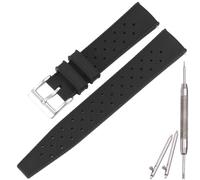 MCXGL Cinturino di ricambio in silicone tropicale, 18 mm, 20 mm, 22 mm, resistente all'abrasione, per uomo, donna, sportivo, impermeabile, in silicone tropicale, misura unica, Silicone, Non pietra