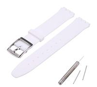 MCXGL Cinturino di ricambio in silicone ultra sottile, compatibile con la serie Swatch Skin (16 mm), 16mm, Silicone