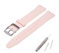 MCXGL Cinturino di ricambio in silicone ultra sottile, compatibile con la serie Swatch Skin (16 mm), rosa nude, 16mm