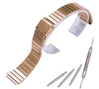 MCXGL Cinturino di ricambio unisex in acciaio inox da 18 mm, compatibile con Casio A700W, A158WA, A168WA, AE1000, classico, unisex, 18mm, Acciaio inossidabile, Quarzo sintetico