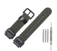 MCXGL Cinturino in nylon da 18mm compatibile con Casio per uomini AE1200WH AE-1000 SGW-300H/400 W-735 PRG270 Cinturino di ricambio in pelle per orologio, 18mm, Militare