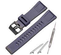 MCXGL Cinturino in resina adatto per Caiso G-Shock GA-2000 PRG-600 650 PRW-6600 da uomo in gomma impermeabile 24 mm cinturino accessori (blu scuro nero)