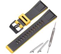 MCXGL Cinturino in resina adatto per Caiso GA-2000 PRG-600 650 PRW-6600 da uomo in gomma impermeabile 24 mm cinturino cinturino accessori, 24mm, Gomma, Quarzo creato