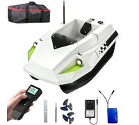 MCYTFBNG Barca radiocomandata con GPS per il rilascio di esche da pesca | Per il rilascio di esche nel surfcasting, Barca radiocomandata per esche da pesca con portata di 500 m, 2 batterie 15.600 mAh
