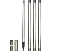 MCYTFBNG Kit per la Perforazione di Pozzi - Kit per pozzo a infissione | Kit per pozzi d'acqua，Punta di infissione in acciaio inox da 1-1/4" per terreni morbidi, calibro 60(3+1(4M)kit)