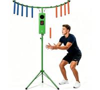 MCYTFBNG Macchina arcade per l'allenamento della coordinazione occhio-mano | Gioco "Reflex Stick Challenge"Macchina arcade "Catching Stick"Altezza e velocità regolabili Effetti luminosi e sonori(Green)
