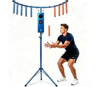 MCYTFBNG Macchina arcade per l'allenamento della coordinazione occhio-mano | Gioco "Reflex Stick Challenge"Macchina arcade "Catching Stick"Altezza e velocità regolabili Effetti luminosi e sonori(Blue)