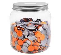 Mczcent Salvadanaio Grande, Salvadanaii Trasparente per Monete, Salvadanai Salvadanaio Grandi di Plastica Big Tip Money Coin Piggy Bank Jar Box per Bambini Adulti Ragazzi Ragazze Adolescenti