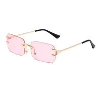 MCZTO Lenti quadrate Doppio Ponte Metallo Occhiali Da Sole Occhiali Da Sole Alla Moda 100% UV Occhiali Da Sole Blocco UV Ciclismo Guida, D