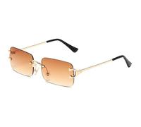 MCZTO Lenti quadrate Doppio Ponte Metallo Occhiali Da Sole Occhiali Da Sole Alla Moda 100% UV Occhiali Da Sole Blocco UV Ciclismo Guida, B