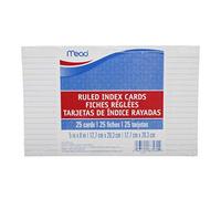 MD 5 x 8 Ruled Index Cards size 1 ct Mead 5 x 8 Ruled Index Cards 25 ct