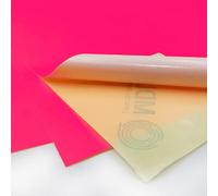 MD Labels Etichette adesive DIN A4 (210 x 297 mm) - 50 etichette di carta stampabili rosa neon - autoadesive, scrivibili