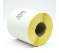 MD Labels Etichette termiche bianche su rotolo 100 x 50 mm 1000 pezzi autoadesive permanenti, per codici a barre, etichette adesive bianche per scrivere etichette termiche