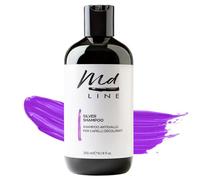 Md LINE Shampoo Antigiallo Capelli Professionale Viola - Per Toni Bianchi, Grigi, Decolorati e Tonalizzante Capelli Biondi Freddo - Shampo Anti Giallo Uomo Donna Senza Solfati, Siliconi (300 ml)