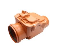 MD technic Tappo antiritorno DN110 con valvola di ritegno e blocco di emergenza - Valvola di ritegno per acque reflue, a prova di rodito, con inserto in acciaio inox, antiodore - esterno