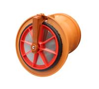 MD Technic Valvola per tubi/Valvola antiriflusso a saracinesca con coperchio in acciaio inox per tubi HT/KG DN110 / DN160 / DN200 (Ø125)