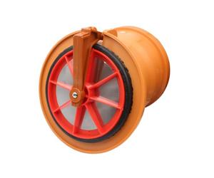 MD Technic Valvola per tubi/Valvola antiriflusso a saracinesca con coperchio in acciaio inox per tubi HT/KG DN110 / DN160 / DN200 (Ø125)