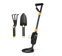 MD1008A Metal Detector Pinpointer Palmare Oro Tesoro Metal Detector Sotterraneo Tracker Cercatore Finder for Adulti Bambini per professionisti e fai da te(With Rake Shovel)