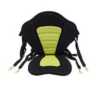 MDAfwecsa Sedile per kayak imbottito con schienale - Anti-Slip EVA+Lycra Padding, 4 cinghie regolabili, impermeabile, borsa integrata per adulti/bambini, adatta per canoe/dinghies (nero)