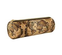 MDATT Astuccio multiuso per penne e matite con mappa antica del mondo, astuccio per cancelleria per studenti delle scuole superiori, bianco, Taglia unica, Organizer per borse