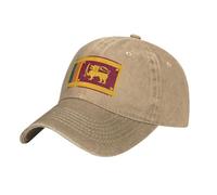 MDATT Cappello da baseball con bandiera dello Sri Lanka, regolabile, in twill con foro per coda di cavallo, cappello da papà per uomo e donna, Naturale, taglia unica