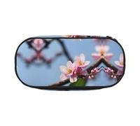 MDATT Plum Blossom 1 grande astuccio portamatite, morbido astuccio organizer con cerniera, astuccio portatile per adulti, Nero , Taglia unica, Organizer per borse