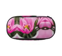 MDATT Spring is in The Air, astuccio grande per matite, morbido astuccio organizer con cerniera, astuccio portatile per adulti, Nero , Taglia unica, Organizer per borse