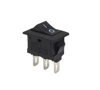MDBJTCYZN 10Pcs 2D3P-BLACK Push Button Switch 10x15mm SPST 3A 250V KCD11 Snap-in on/off Rocker Switch