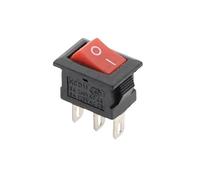 MDBJTCYZN 10Pcs 2D3P-RED Push Button Switch 10x15mm SPST 3A 250V KCD11 Snap-in on/off Rocker Switch